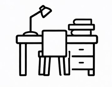 Bàn Học – Gọn Gàng, Tiện Lợi, Dễ Sử Dụng